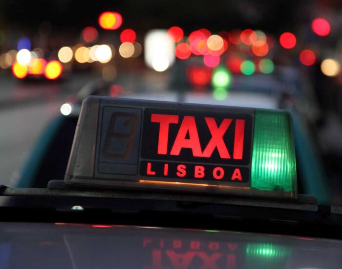 Taxi in the capital city of Portugal - Lisbon